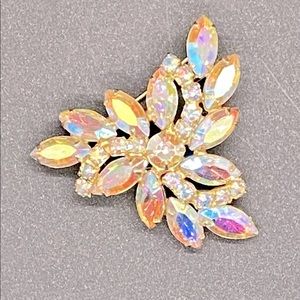 🛍 Vintage Iridescent Brooch Incredibly Beautiful Stunning